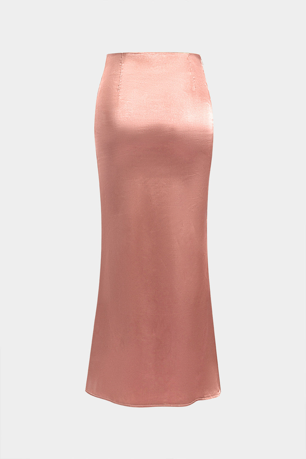 Saten Fermuarlı Etek
