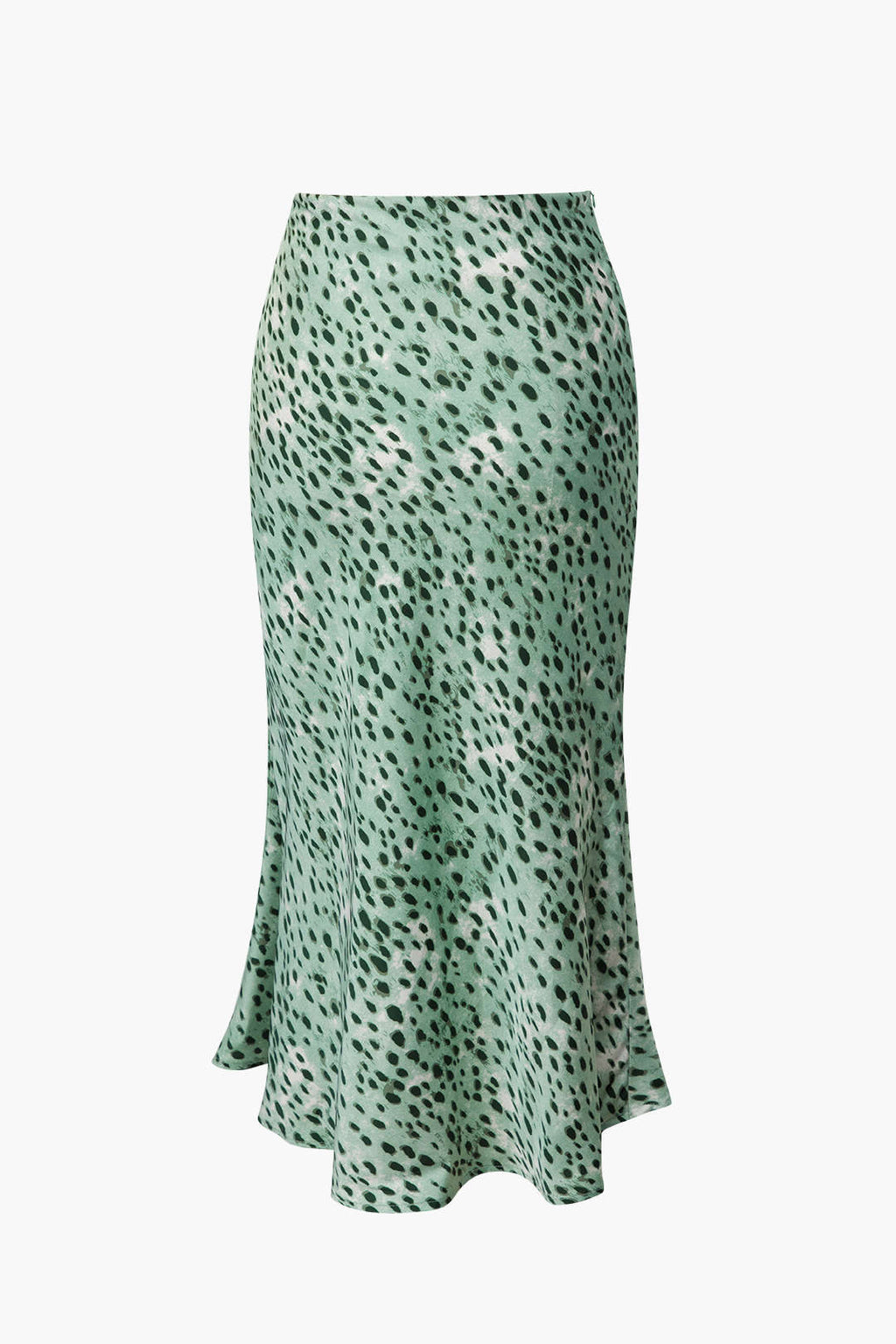 Leopar Bağcıklı Yırtmaç Etek