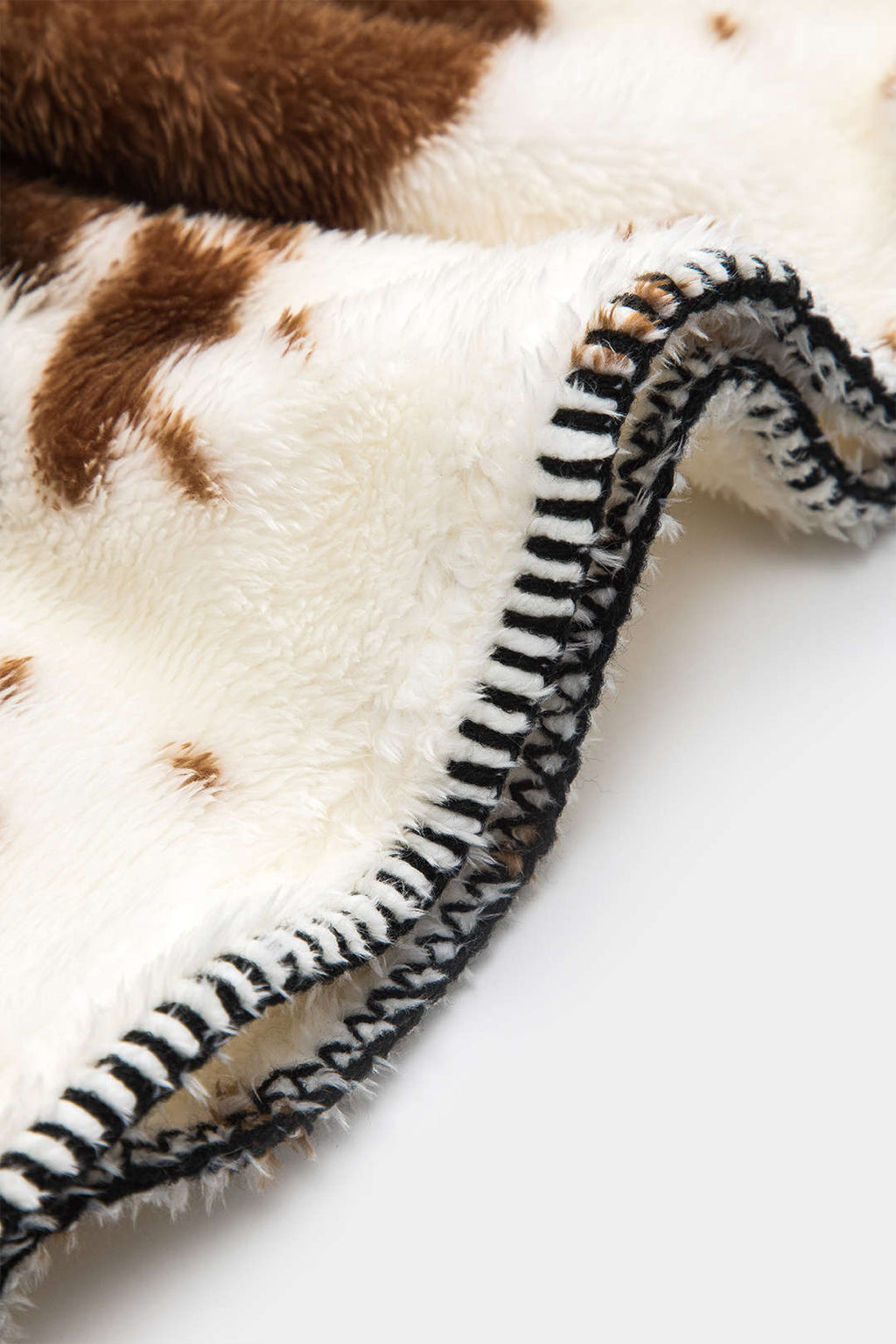 Soyut Baskı Dikiş Detaylı Etek