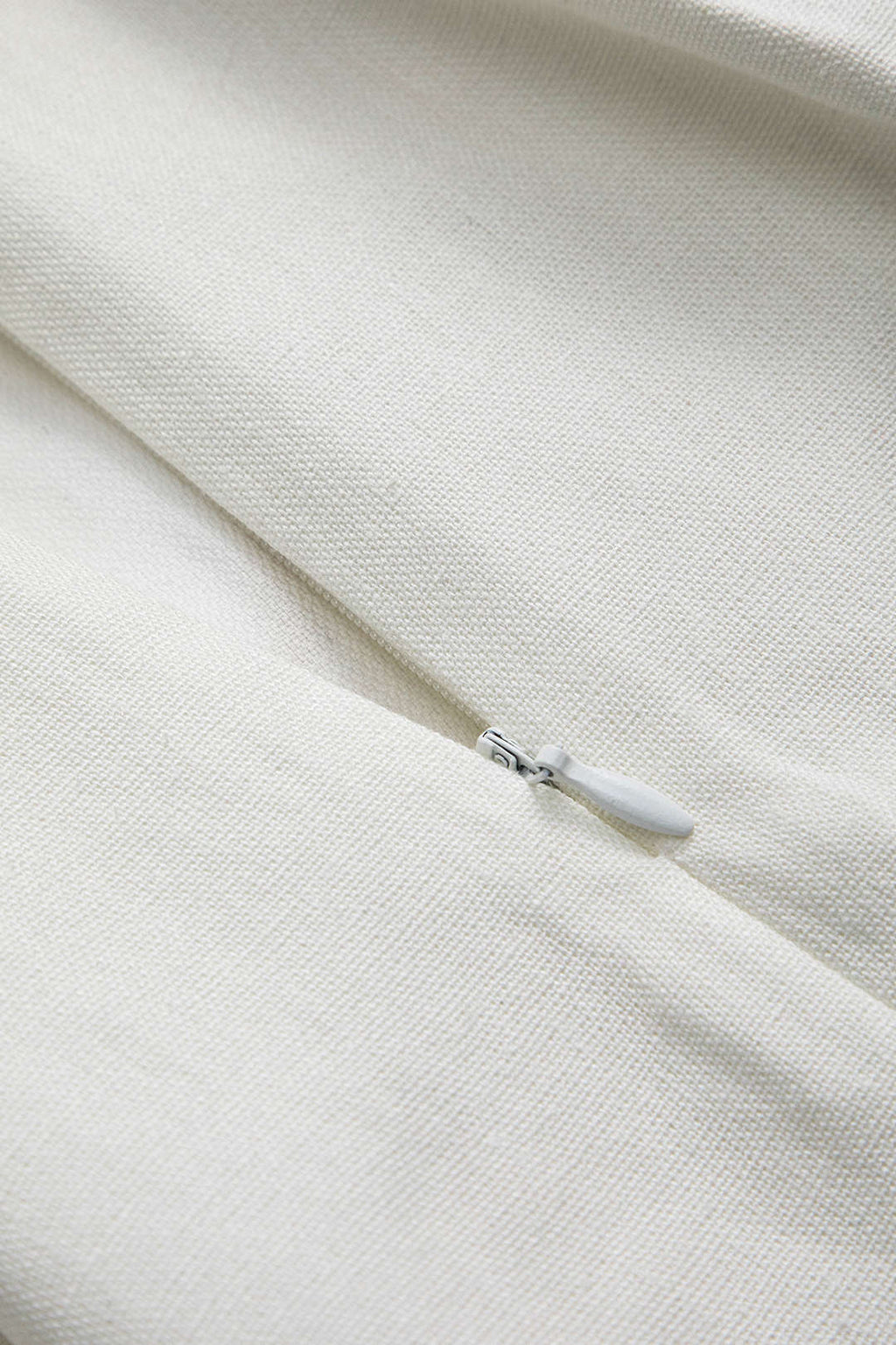 Keten Fırfırlı Fermuarlı Etek