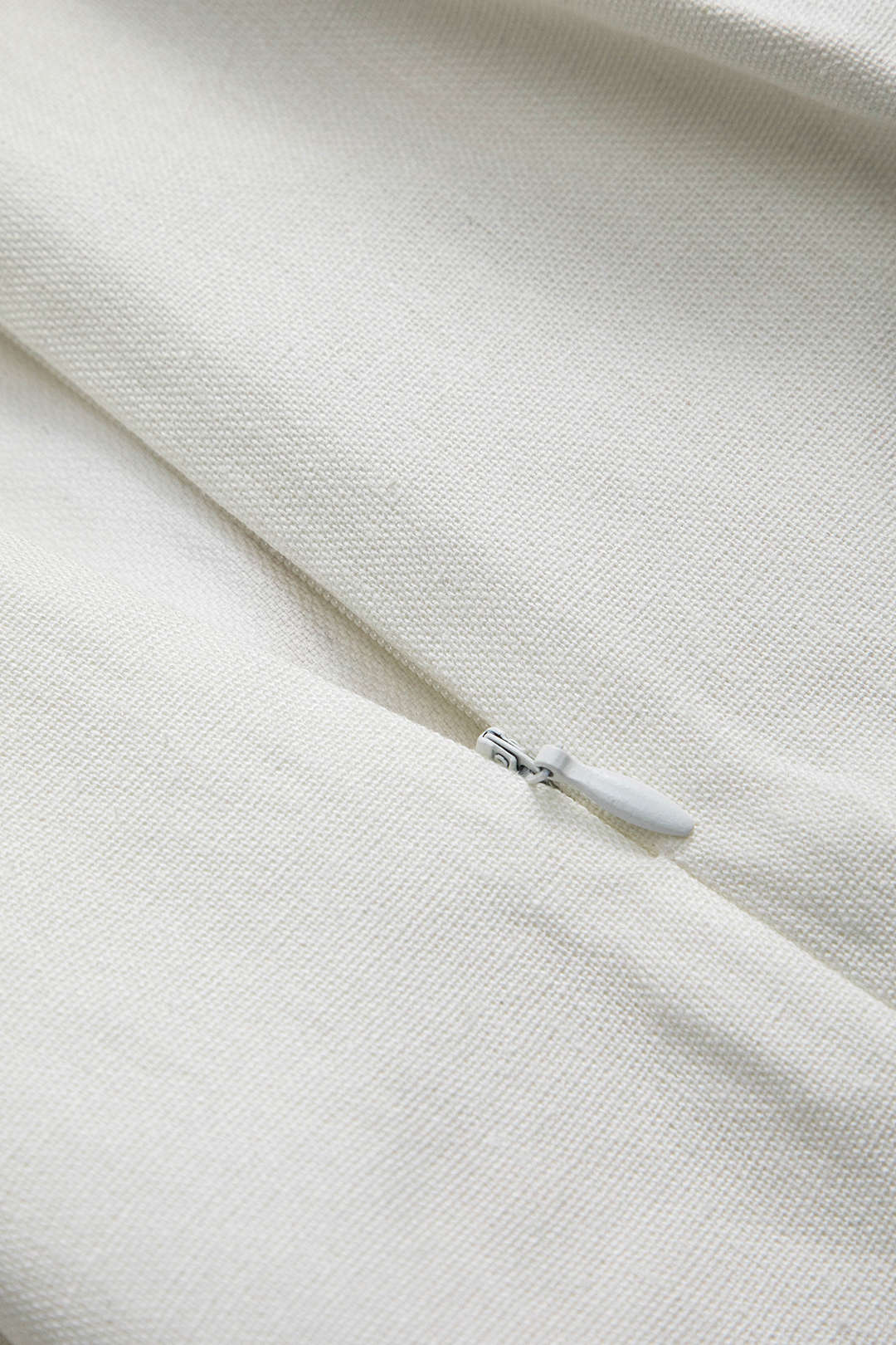 Keten Fırfırlı Fermuarlı Etek