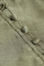 asimetrik kesim yırtmaçlı düğme detaylı etek