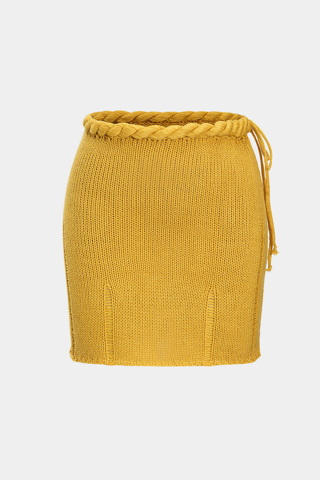 Örgü Dokuma Bağcıklı Etek