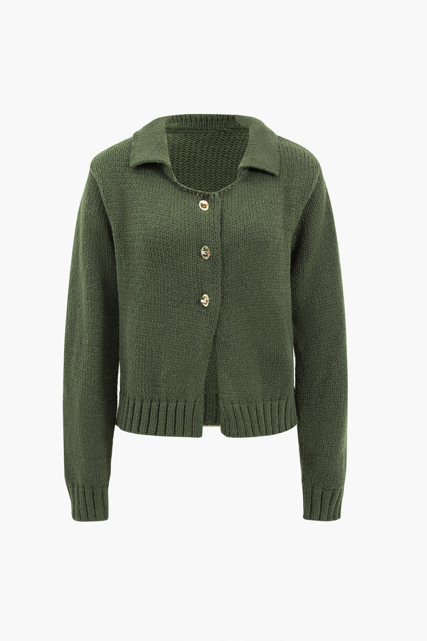 örgü metalik düğmeli bluz