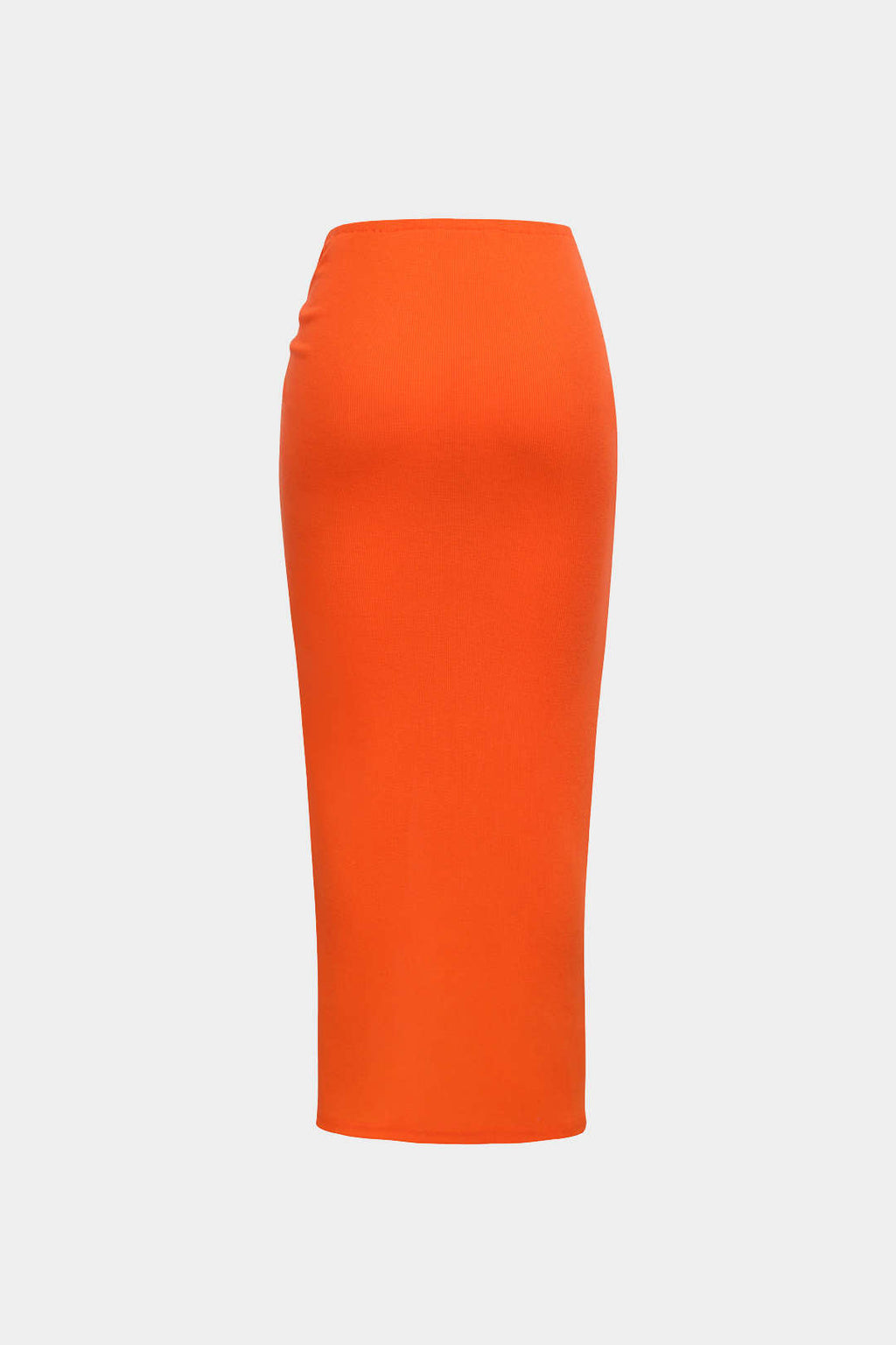 Düğüm Yan Yırtmaçlı Triko Midi Etek