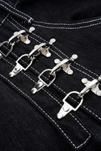derin lacivert denim tokalı pantolon