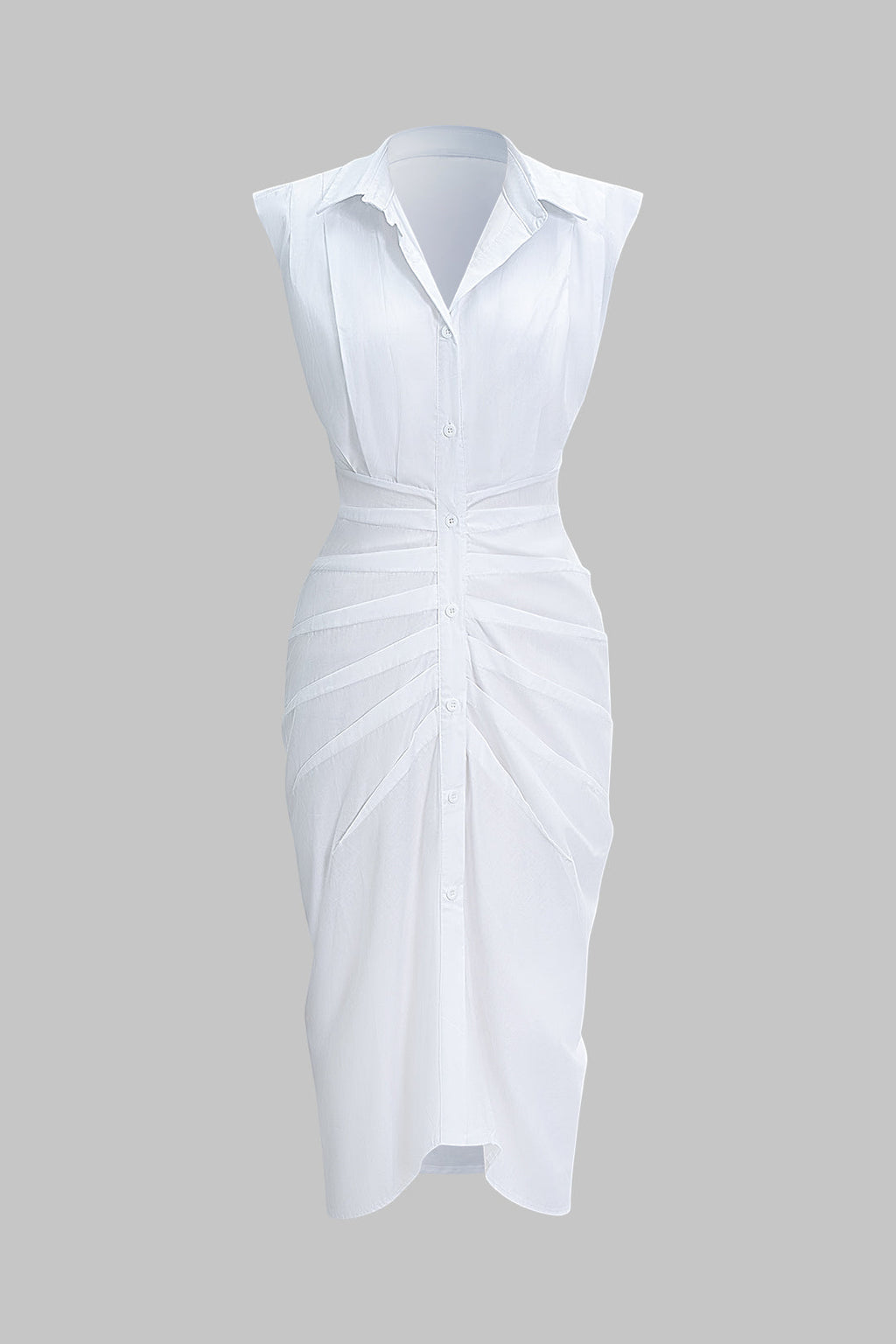 Siyah Kadife Düğmeli Pilili Arkadan Bağlamalı Elbise