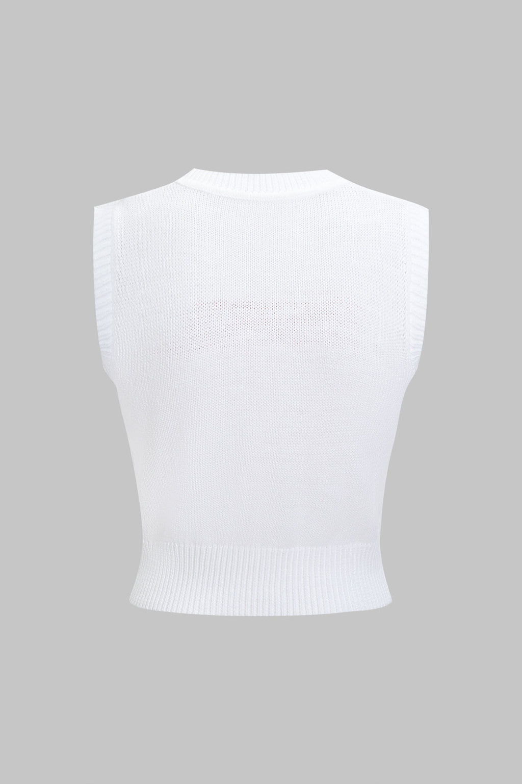 Örgü Harf Baskılı Kadın Tank Üst Şık Yazlık Tasarım