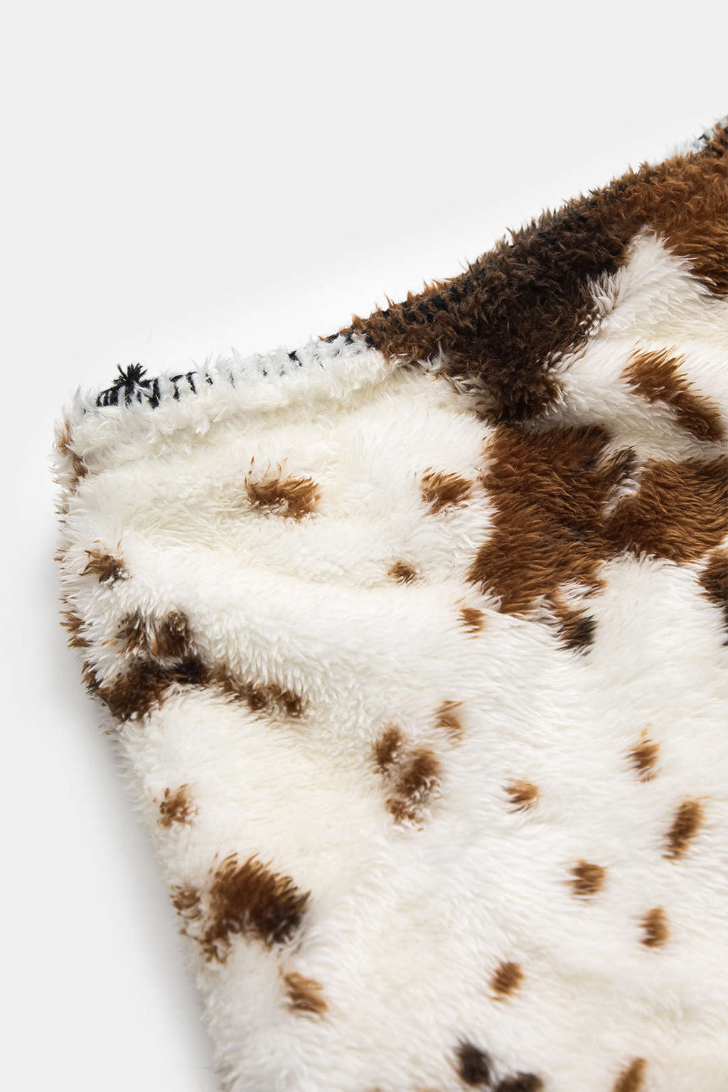 Soyut Baskı Dikiş Detaylı Etek