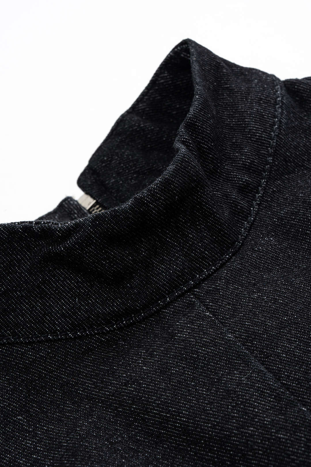 Mavi Denim Büzgülü Kolsuz Mini Elbise