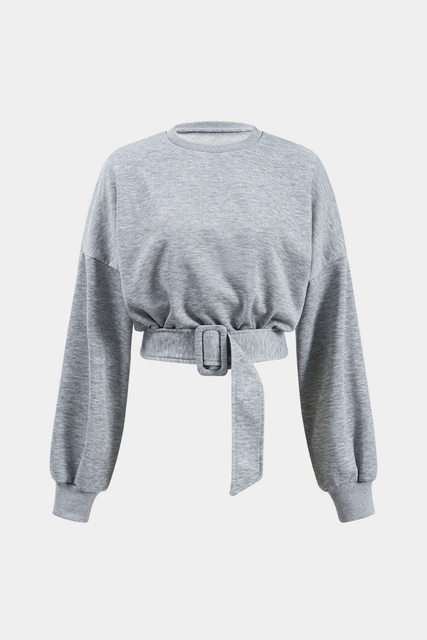 kemerli sweatshirt
