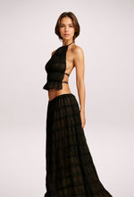 tül siyah üst ve fırfırlı etek set