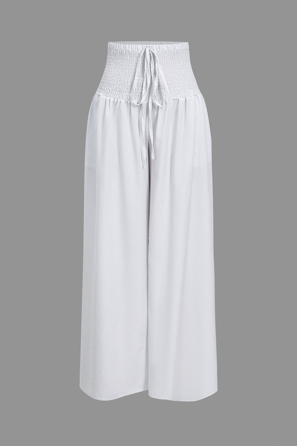 Volanlı Tubetop Ve Bağlamalı Geniş Paçalı Pantolon Takımı