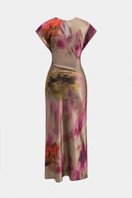 tie dye midi elbise
