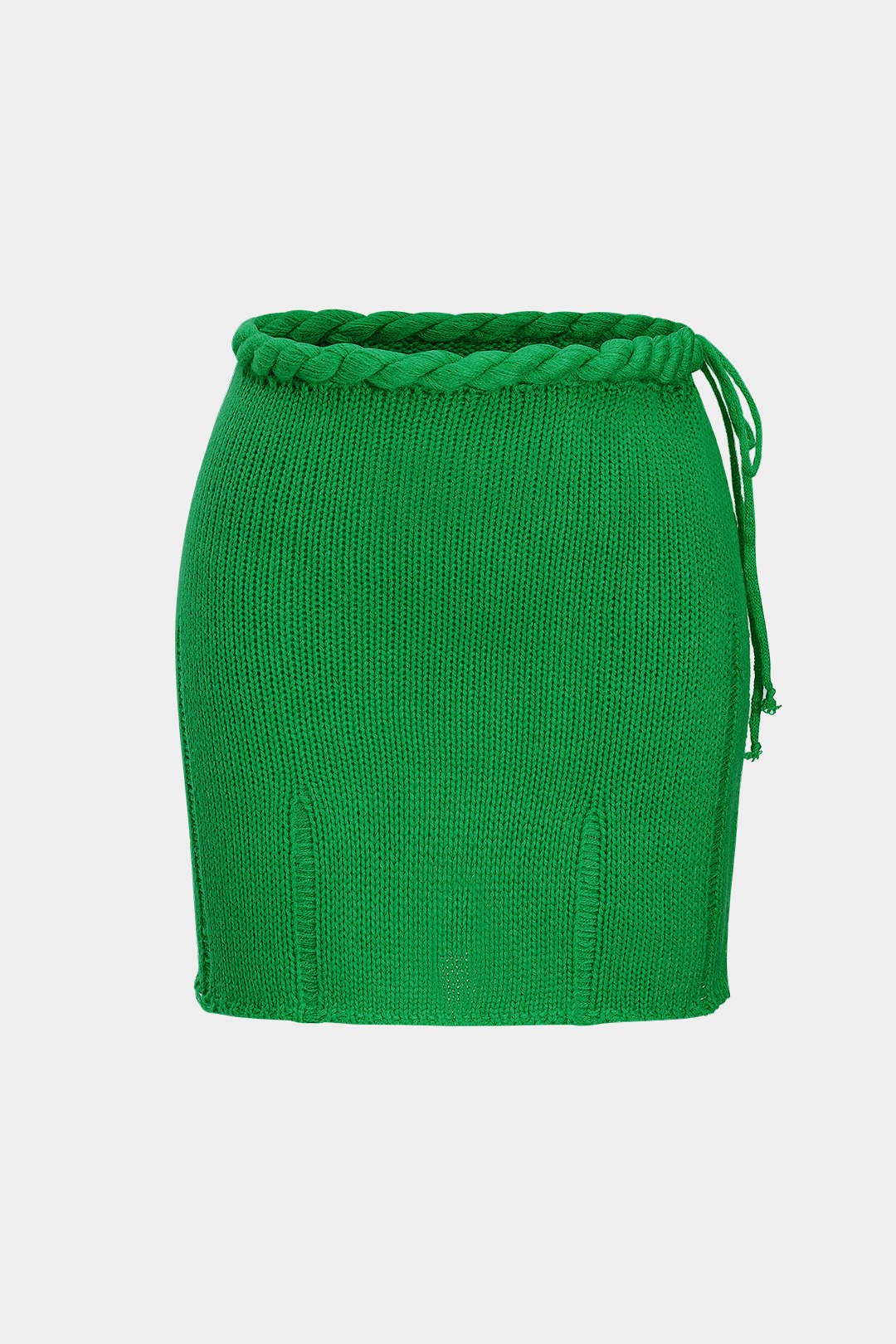 Örgü Dokuma Bağcıklı Etek