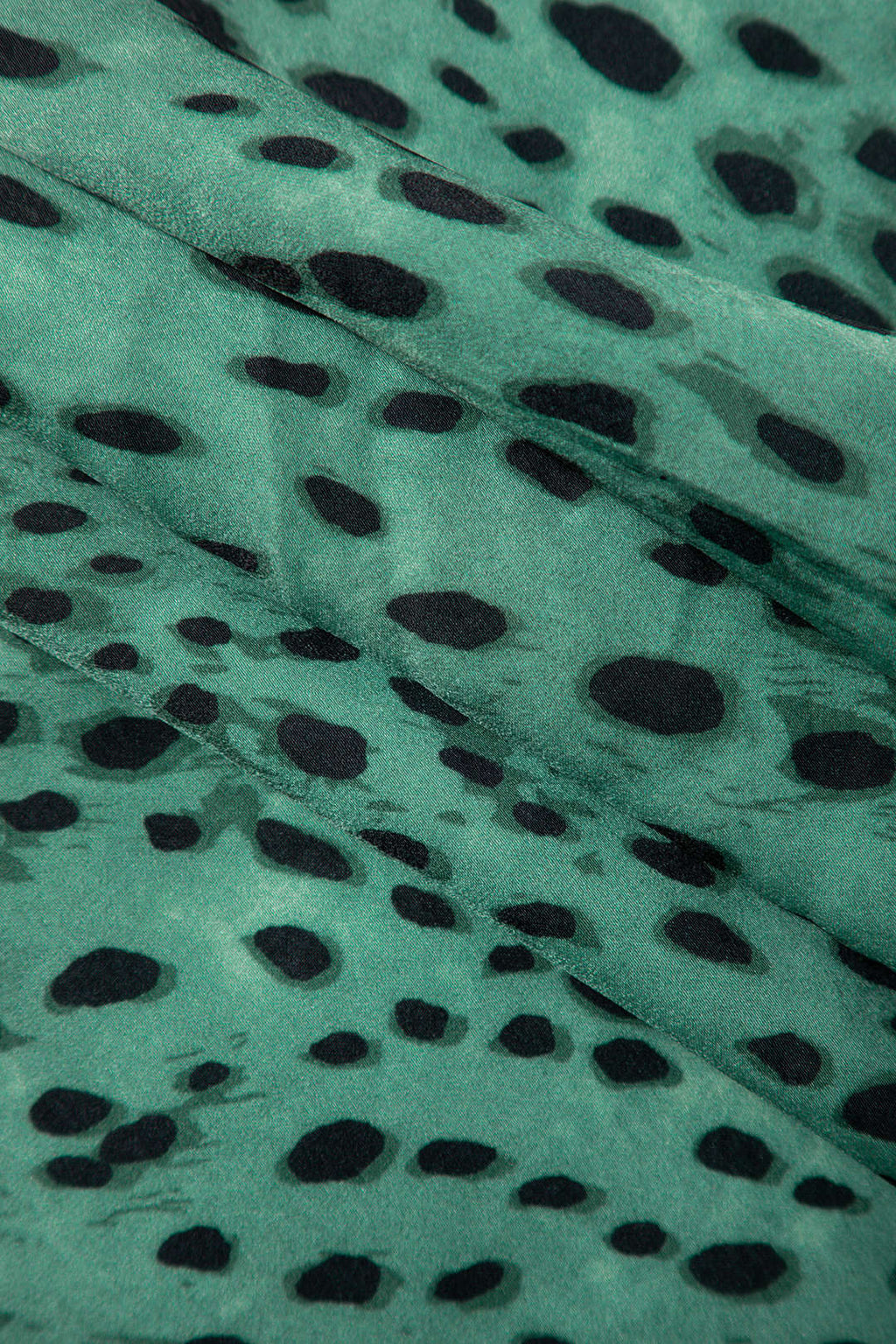 Leopar Bağcıklı Yırtmaç Etek