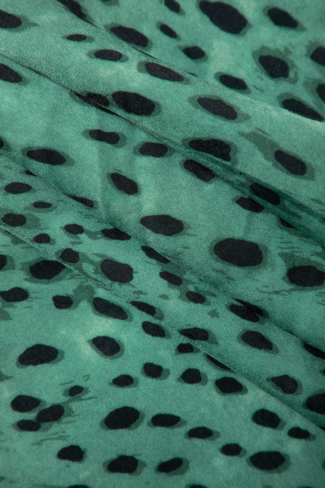 Leopar Bağcıklı Yırtmaç Etek