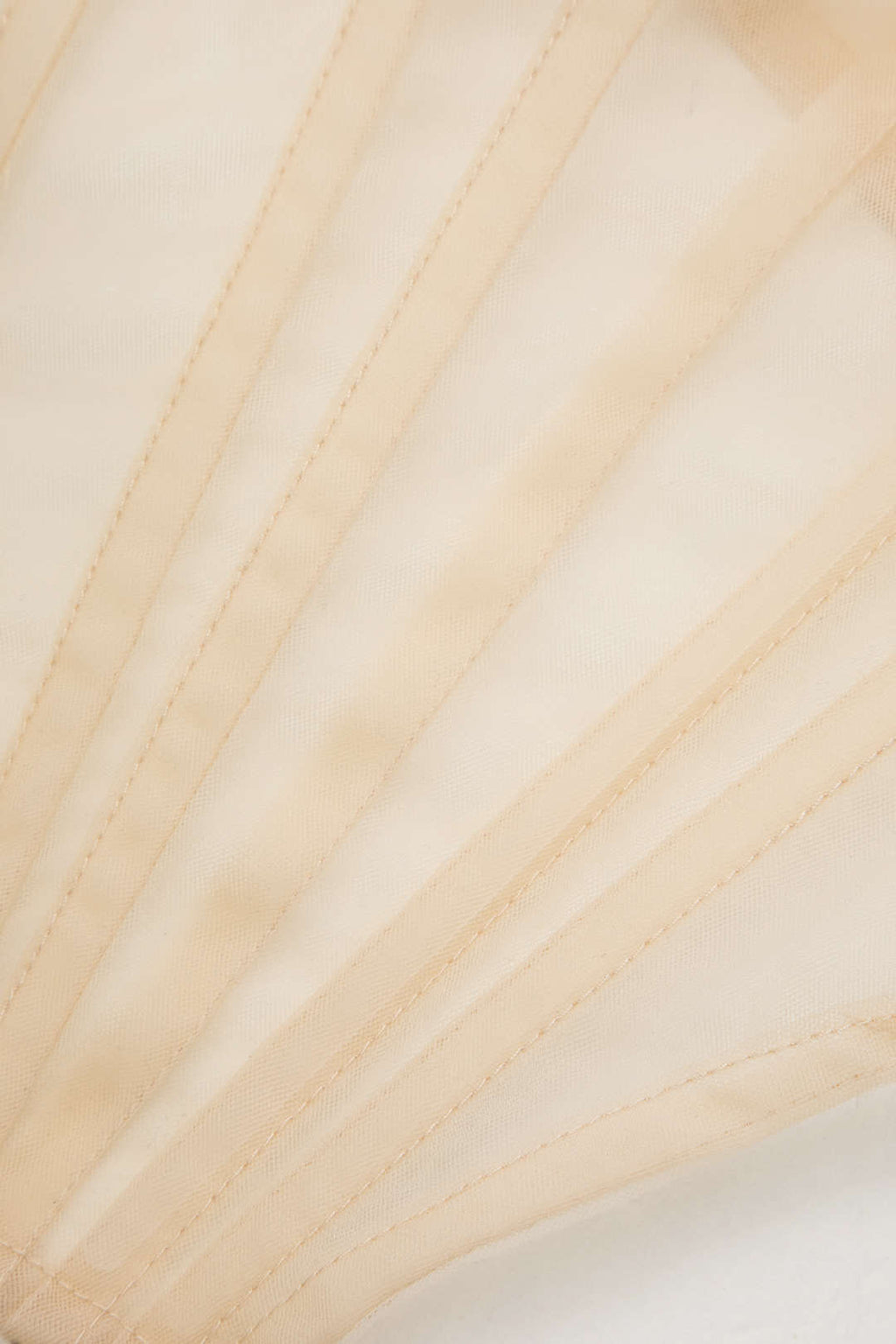 Bağcıklı Şeffaf Afile Korse Straplez Üst