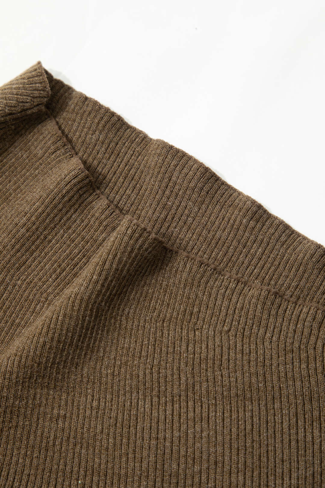 Asimetrik Uzun Kollu Ribli Örgü Bluz Kadınlar İçin Şık