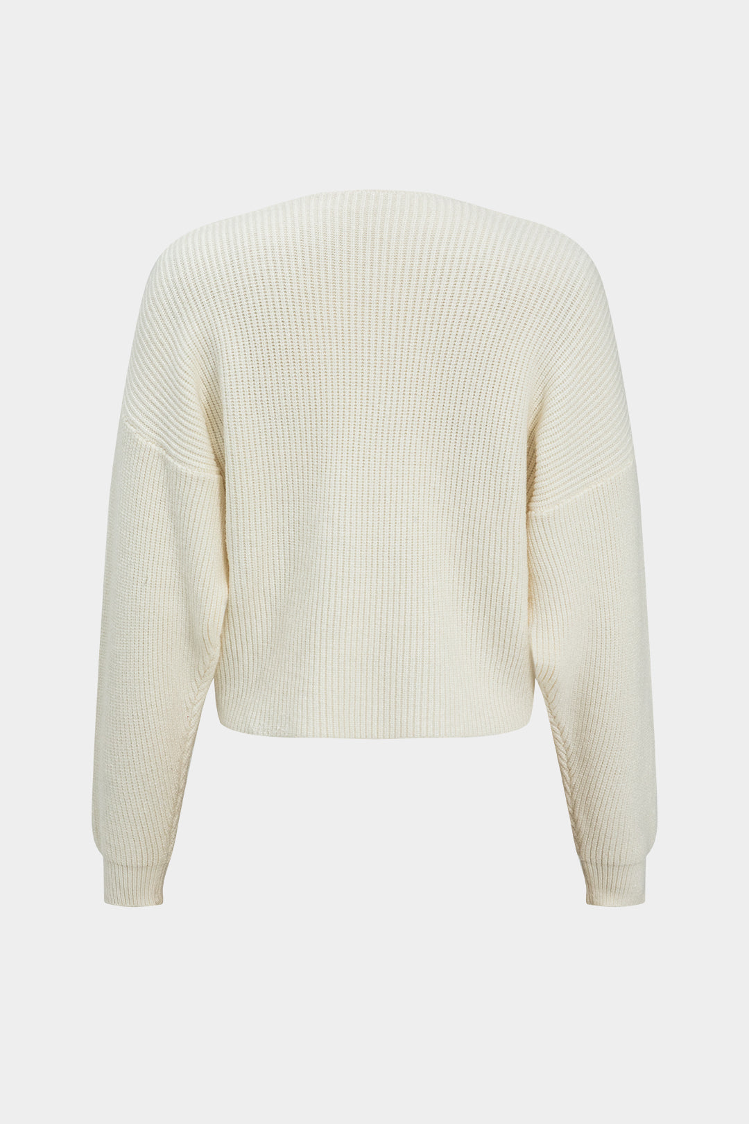 Çapraz Detaylı Uzun Kollu Kazak Üstü Rahat Ve Şık Günlük