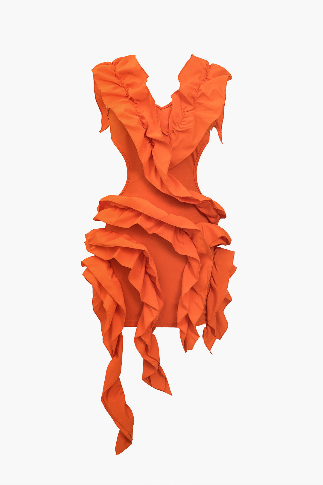 Sırt Dekoltesiz Plise Detaylı Midi Elbise