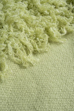 örgü omzu açık püsküllü bluz