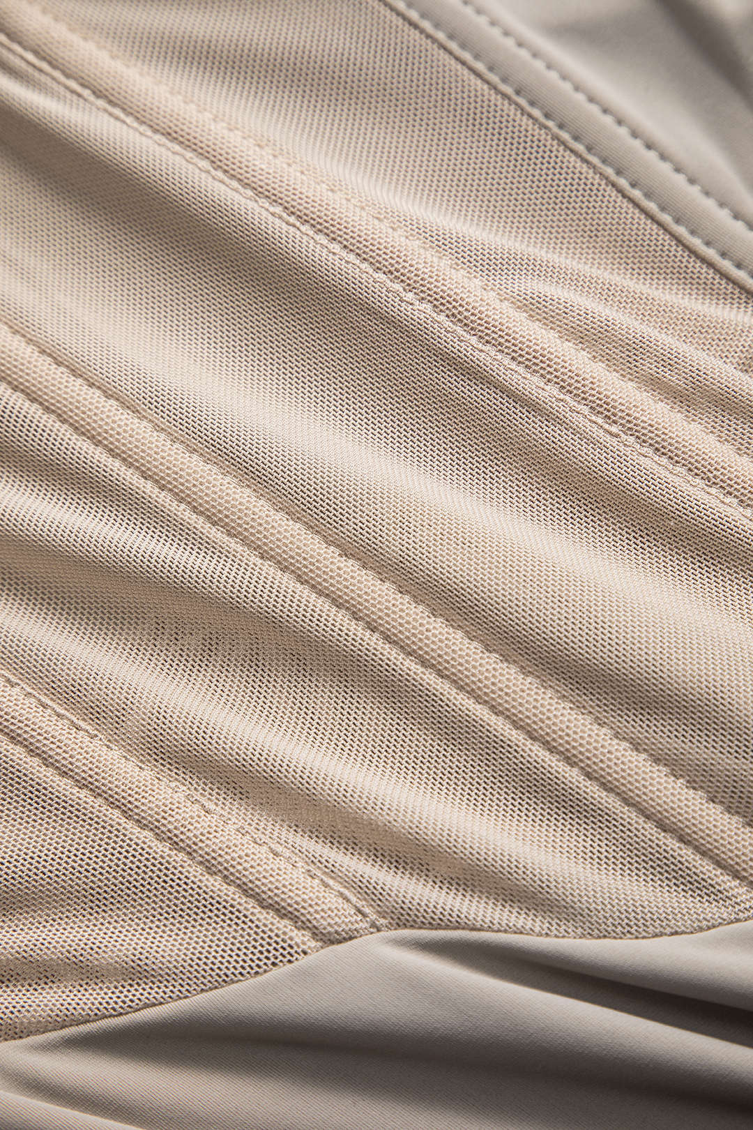 Ağ Mesh Patchwork Korsaj Bustiyer Kayık Elbise Bodysuit