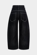 derin lacivert denim tokalı pantolon