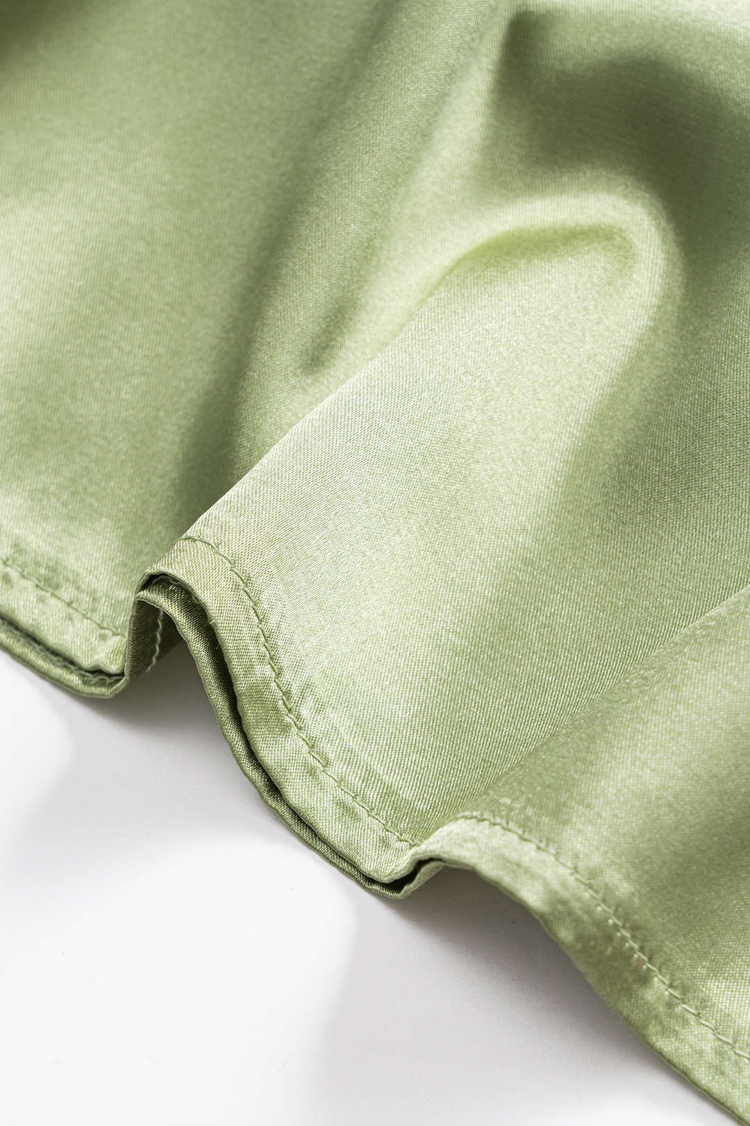 Saten Fermuarlı Etek