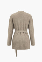 örgü kemerli uzun bluz