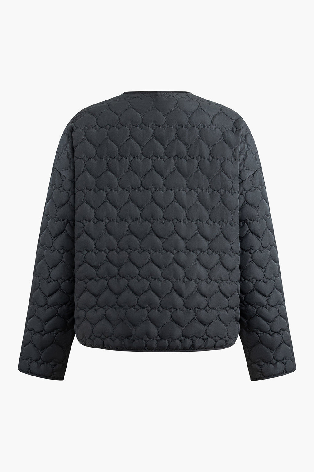 Heart Shaped Quilted Puffer Ceket