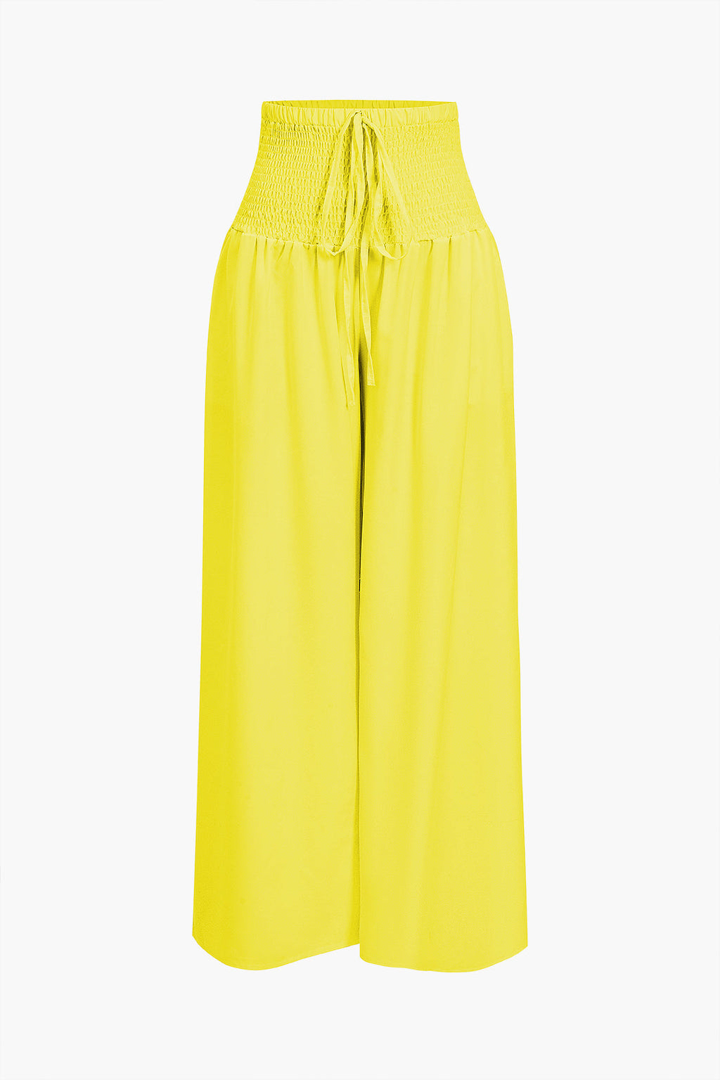 Volanlı Tubetop Ve Bağlamalı Geniş Paçalı Pantolon Takımı