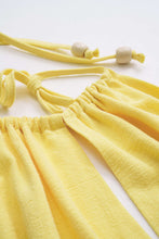 halter yaka kesik detaylı elbise
