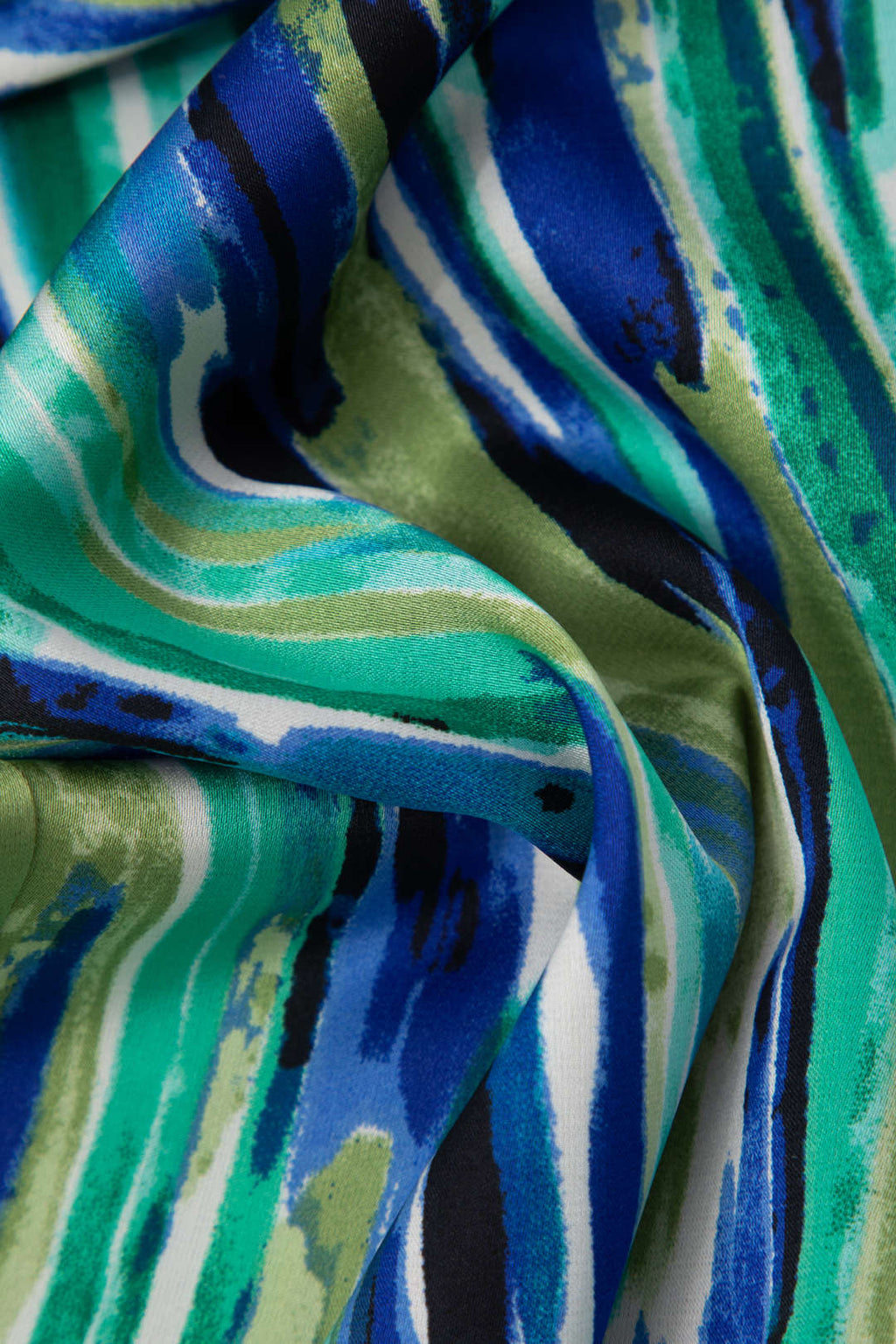 Mermer Baskılı Yüksek Bel Tam Boy Düz Pantolon