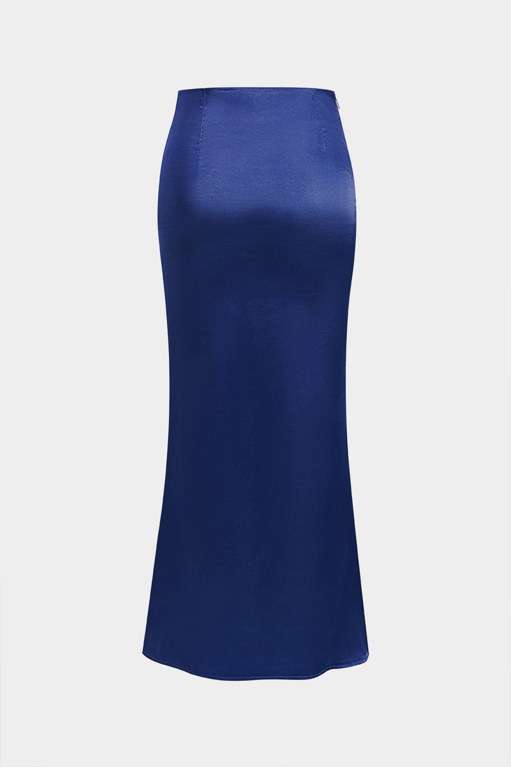 Saten Fermuarlı Etek