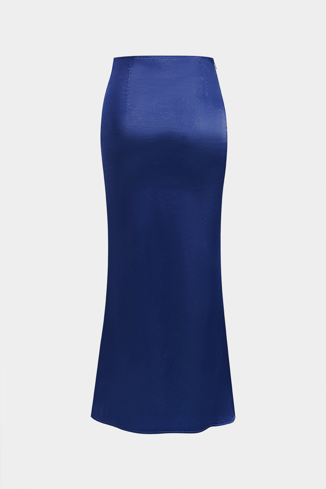 Saten Fermuarlı Etek