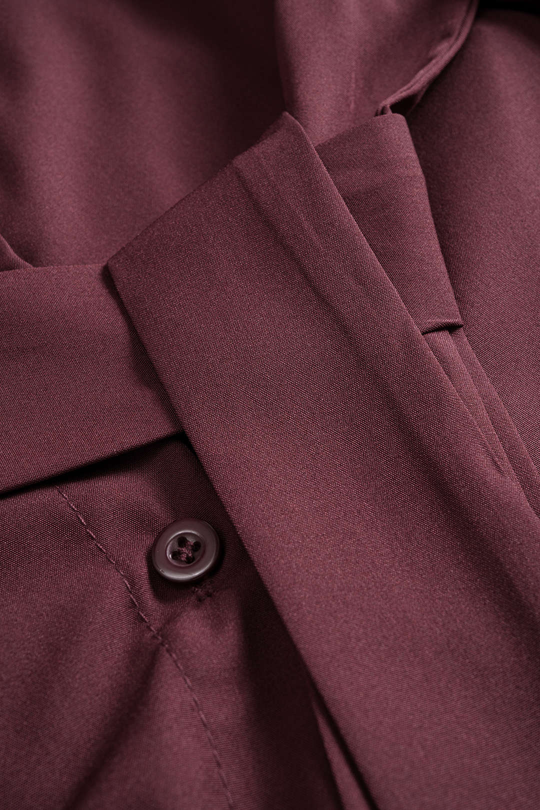 Düğmeli Kemerli Uzun Kollu Gömlek Şık Günlük Tarzı