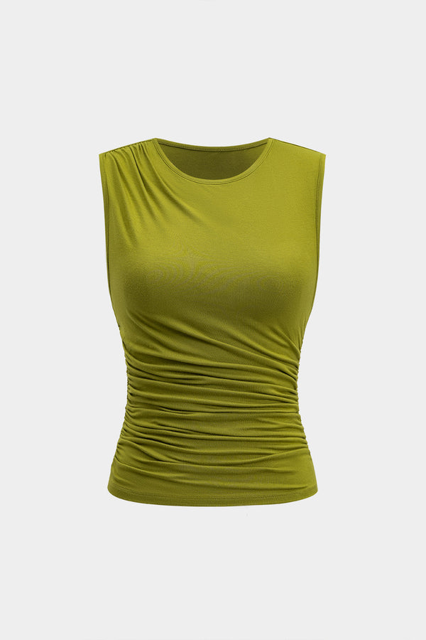 tank top ve büzgülü etek seti