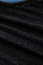 denim fermuarlı bustiyer elbise