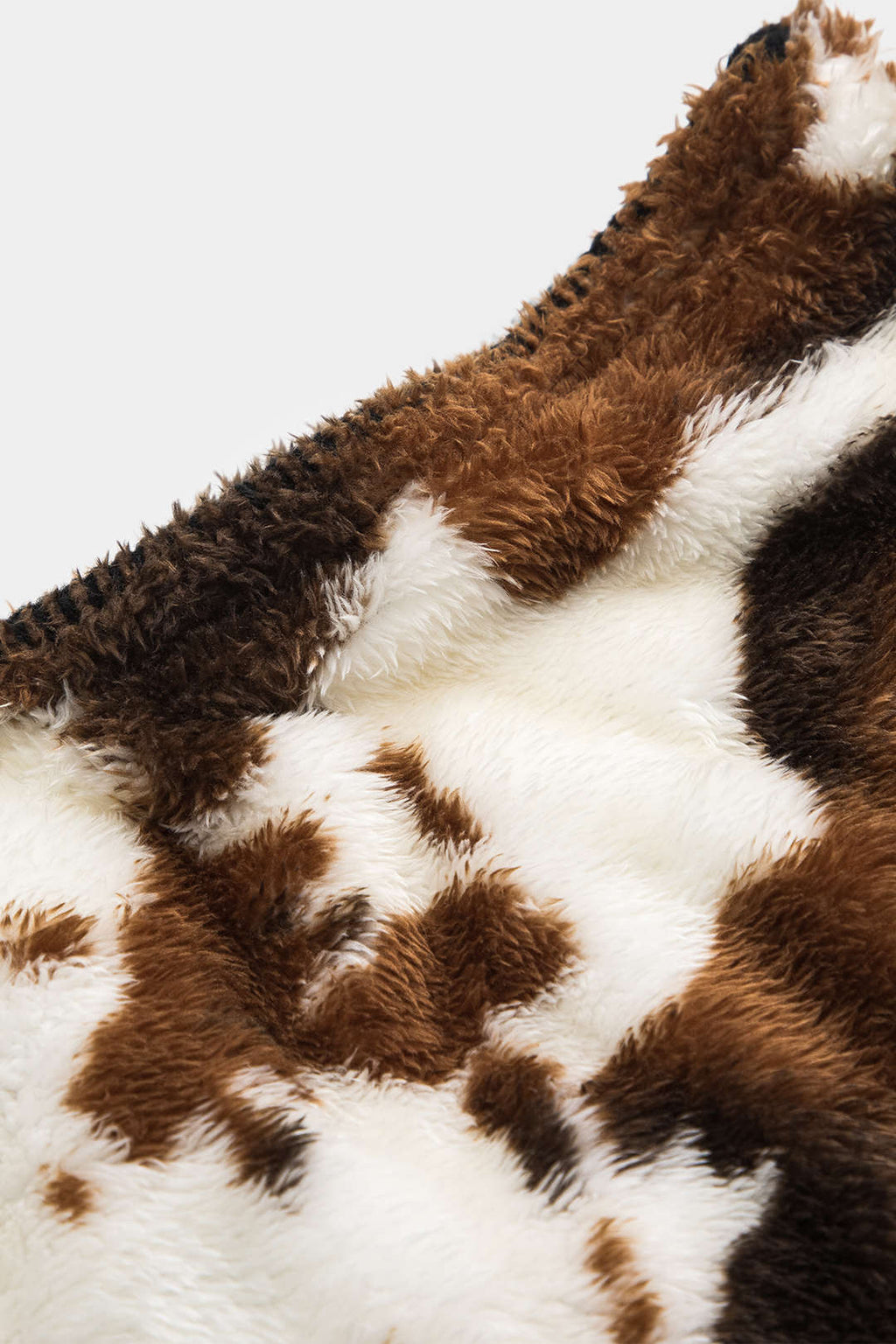 Soyut Baskı Dikiş Detaylı Etek