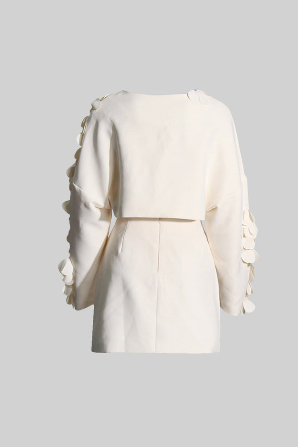 çiçekli iki parça takım