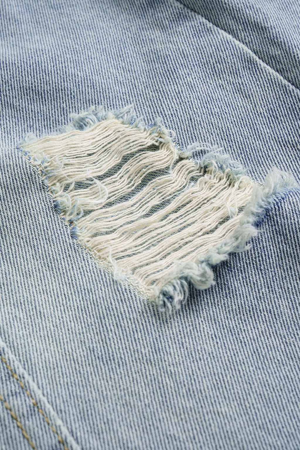 Denim Yırtık Büzgülü Barrel Kesim Özelleştirilmiş Pantolon