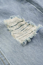 denim yırtık büzgülü barrel pantolon