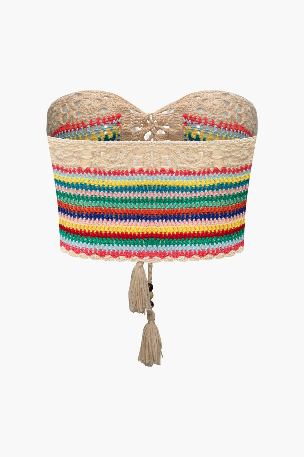 Gökkuşağı Kıvrılmış Bağcıklı Süveter ve Şort Takımı