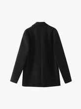 siyah klasik oversize blazer ceket