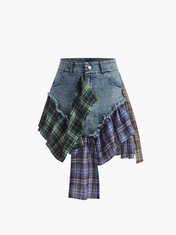 denim kısa etek