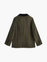 haki ekoseli blazer ceket
