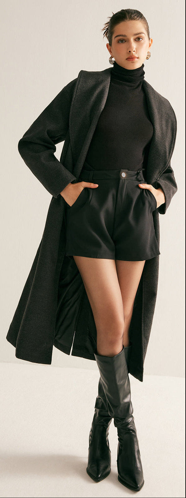 Çok Yönlü Kemerli Uzun Kaban