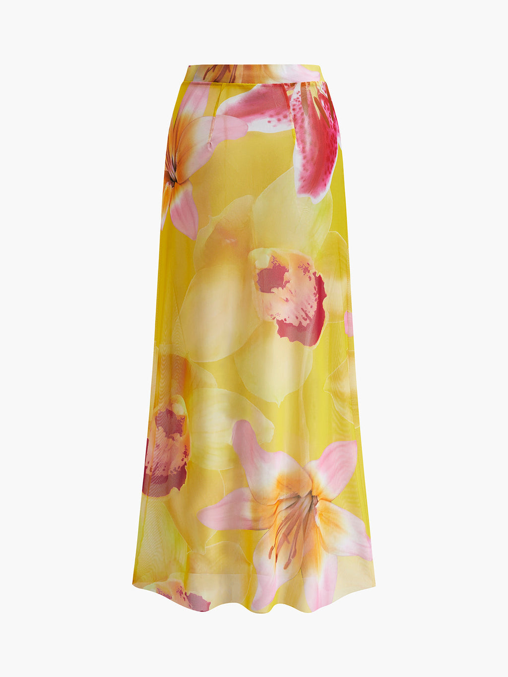 Şık File Çiçek Desenli Kapatıcı Etek ile Zahmetsiz Stil