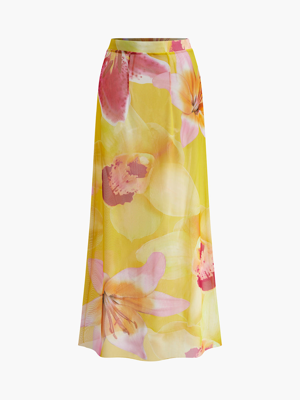 Şık File Çiçek Desenli Kapatıcı Etek ile Zahmetsiz Stil